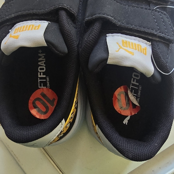 Puma Black Sneakers with Yellow Leopard Detail - Picture 3 of 3